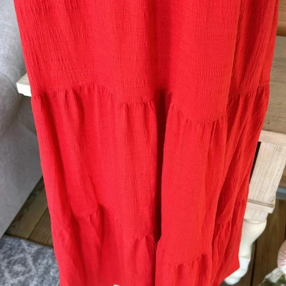 Max Studio Women's Sleeveless Casual Tiered Maxi Dress with Front Drawstring XS - Picture 4 of 9